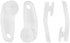 Curtain Track Glider Hooks White Plastic Curtain Rail Track Hooks Slider for Window and Shower Curtain, 50 Pieces