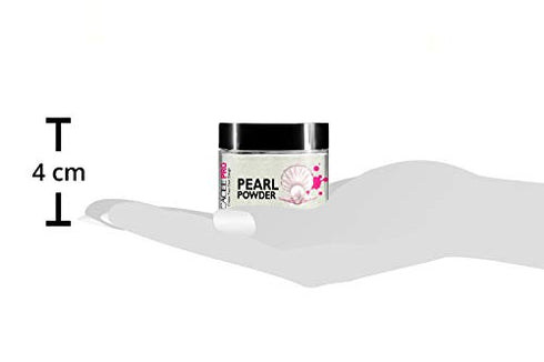Acrylic Powder for Nails, Pearl Color Nail Art, 1oz Jar by Cacee, For Professional Acrylic Nail Kit, Premix of Pigments, Pearlescent & Metallic Effects (Pearl White #20)