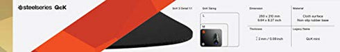 SteelSeries QcK Gaming Surface - Small Cloth - Mouse Pad of All Time - Optimized For Gaming Sensors