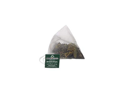 Miracle Tree's Moringa Energy Tea - Peach Mint Apricot | Super Caffeinated Blend | Healthy Coffee Alternative, Perfect for Focus | Organic Certified & Non-GMO | 16 Pyramid Sachets