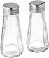 Circleware Taste Up Salt and Pepper Shakers with Metal Lids, Set of 2, 3 oz