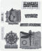 Stampers Anonymous Rubber Stamp Set, 7 by 8.5-Inch, Classics No.1