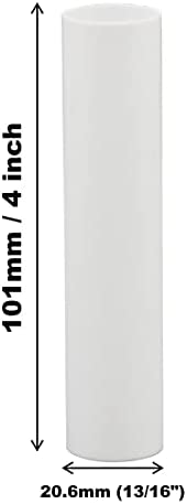 Creative Hobbies® 1751 - Set of 12, 4 Inch Tall White Plastic Candle Covers Sleeves Chandelier Socket Covers ~Candelabra Base