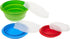 Progressive International CB-20 Storage Bowls with Lids, Set of 3, teal, green and red