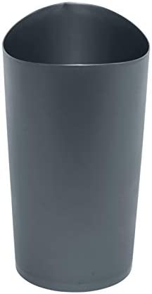 Rubbermaid Spa Works Vanity Wastebasket, Home/Bathroom/Office Use, Small 2.25 Gallon, Plastic, Gunmetal Blue