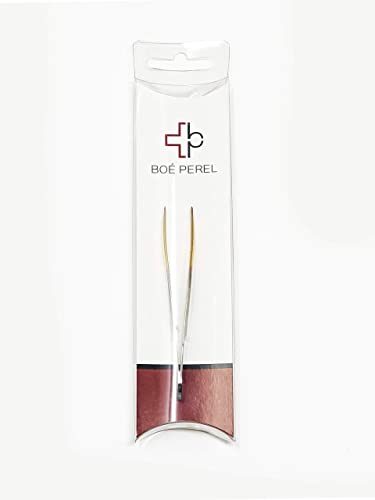 Point Tweezer Boé Perel Point Tip Eyebrow Tweezer - Professional Swiss Precision Hair Removal Tool Tweeze with Sharp Tip