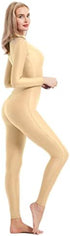 speerise Adult High Neck Zip One Piece Unitard Full Body Leotard Bodycon Jumpsuit for Women