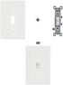Bates- Classic Beadboard Single Switch Plate, 4 Pack, Light Switch Cover, Wall Switch Plate Cover, Light Switch Cover Plate, Switch Covers Wall Plate, Switch Plates, Wall Plates for Light Switches.