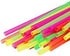 300ct Large Milkshake/Smoothie/Slush Straws, Disposable Jumbo Extra Wide Thick Long Plastic Drinking Straw, Assorted Colors, 9"x.26" (300) (Neon)