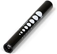 Primacare DL-9224 Pack of 6 Disposable Diagnostic Penlight with Imprinted Pupil Gauge, Lightweight and Moulded Plastic Body Medical Pen Light for Nurse, Student, Doctors EMT, Multicolor