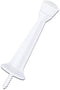 Designers Impressions White Heavy Duty Solid Rigid Door Stop w/ Rubber Tip : 7146 - 10 Pack