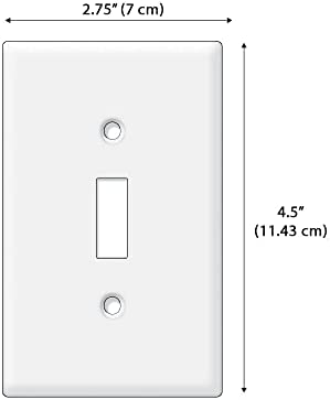 WIRESTER Single Gang Toggle Light Switch Plate/Wall Plate Cover - Pink Purple Butterfly