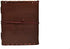 KK's leather journal Writing Notebook Vintage 7" & 6" inch Antique refillable paper notebooks Brown Leather White Plan Paper Notebooks Handmade Leather Bound Daily Notepad For Men Women (DARK BROWN)