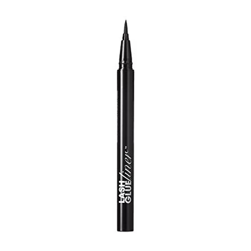 KISS Halloween Lash GLUEliner, 2-in-1 Felt-Tip Eyelash Adhesive and Eyeliner, Matte Finish, Foolproof Application, Easy Touch-Up, 0.02 Oz.- Black, Packaging May Vary