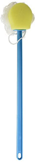Sammons Preston Bendable Scrub & Sponge, All-in-One Bath Scrubber and Loofah, Long Handle Exfoliating Bathing Wand for Shower, Flexible Hygiene Assistance Tool for Elderly, Limited Range of Motion