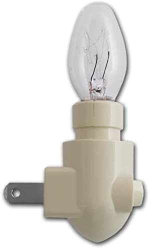 Creative Hobbies Plug in Night Light Module Includes 4 Watt Bulb, Ivory Plastic, Great for Making Your Own DIY Decorative Night Lights, Pack of 4