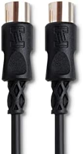 Hosa MID-305BK 5-Pin DIN to 5-Pin DIN MIDI Cable, 5 Feet