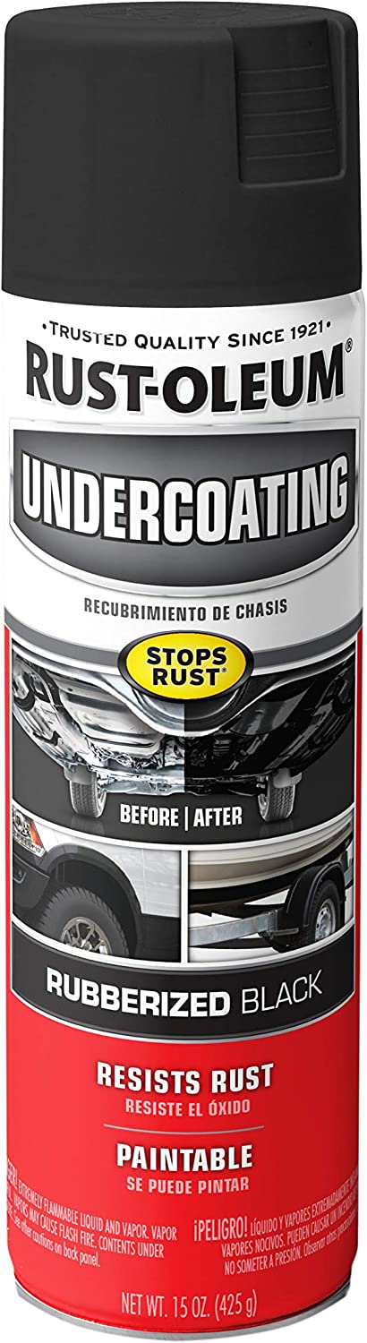 Rust-Oleum 248657 Rubberized Undercoating Spray, 15 oz, Black