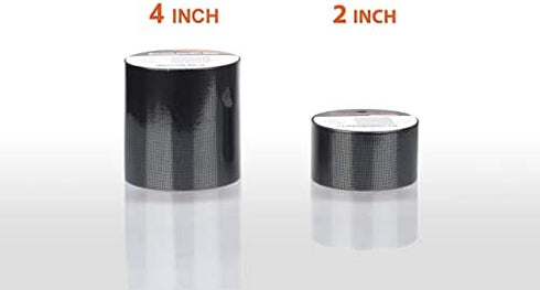 by.RHO Screen Repair Tape, Extra Wide (4in x 15FT), Gray, Adhesive & Waterproof, Fiberglass, fix for Screen Door and Window Screen