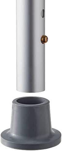 Replacement Rubber Shower Chair Tips / Shower Chair Feet 1-1/8" from Bau Technik (Gray)