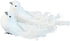 Set of 6 White Christmas Dove Ornaments with Clips