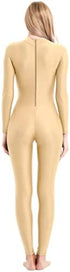 speerise Adult High Neck Zip One Piece Unitard Full Body Leotard Bodycon Jumpsuit for Women