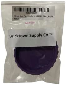 Silicone Soda Can Lids – Can Covers – Can Caps – Can Topper – Can Saver – Can Stopper – Fits standard soda cans (2 Pack, Purple)