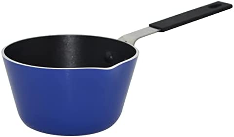 IMUSA USA Nonstick Multi Mini Sauce Pan with Silicone Handle Varies, You May Receive Red, Orange, Blue Color