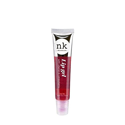 5 PACK NK Lip Gel with Vitamin E Bubble Gum, Argan, Strawberry, Cherry and Rosehip Lip Gloss by Nicka K New York