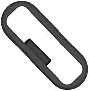 Replacement Fastener Ring for Garmin Vivosport/Vivosmart 5/Vivosmart HR/Vivoactive 4s/Vivomove 3s/Venu 2s/Forerunner 255s Band Keeper, Soft Silicone Elasticity Security Loop Watch Band Holder/Retainer (Black-6pcs)