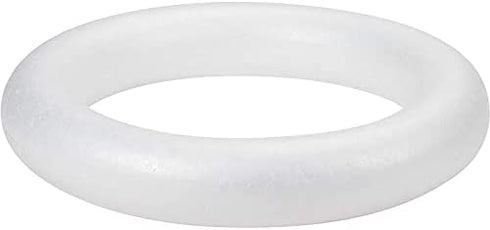 12 Inch Foam Wreath Forms, Round Craft Rings for Front Door Christmas Decorations, Holidays, Thanksgiving (3 Pack)