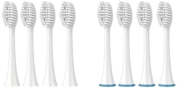 Pursonic Standard Replacement Brush Heads for Dazzlepro Elements Toothbrush & AquaSonic Black , AquaSonic Vibe, AquaSonic Duo pro , AquaSonic Black Series pro (8 Pack))