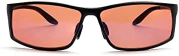 BRADDELL OPTICS FL-41 Rose Tinted Blue Light Glasses for Migraine Light Sensitivity, Eyestrain and Computer Screen Glare
