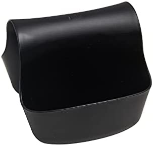Umbra Saddle Caddy – Flexible Rubber Organizer for Double Kitchen Sink, Storage for Dish Sponge, Scouring Pads and more, Black, Small