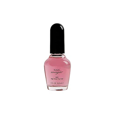 Nail Magic Wet Top Coat - Clear Nail Polish, High Gloss Top Coat. Natural, Shiny Finish, Long Lasting, Extreme High-Gloss (0.5 Fluid Ounce)