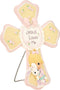 Precious Moments, Jesus Loves Me, Girl Resin Cross With Stand, 132402