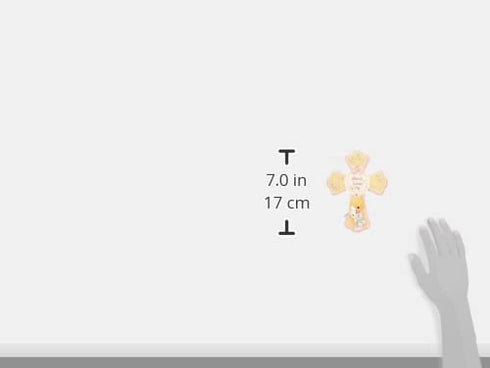 Precious Moments, Jesus Loves Me, Girl Resin Cross With Stand, 132402