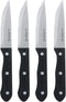 Henckels Steak Knife Set of 4, Stainless Steel, Black
