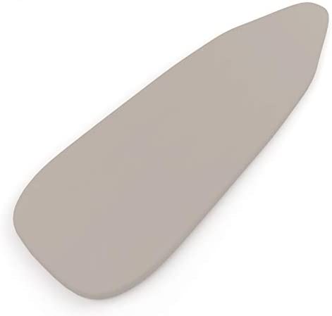 Encasa Homes Replacement Ironing Board Cover with Extra Thick Pad, Plain Colors, Elasticated, (Fits Standard Wide Boards of 18 x 49 inch) Heat Reflective, Scorch Resistant, Heavy Duty - Beige