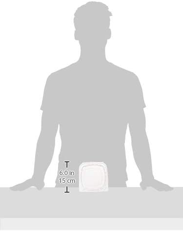 DART Container C53PST1-100 DART 5" Clear Hinged Plastic Food Take Out to-Go/Clamshell Container 100 Pack, 5 Inch