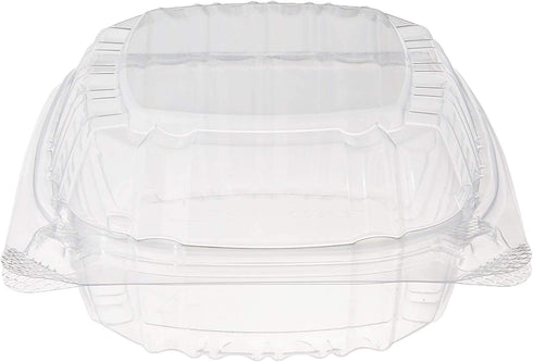 DART Container C53PST1-100 DART 5" Clear Hinged Plastic Food Take Out to-Go/Clamshell Container 100 Pack, 5 Inch