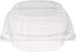 DART Container C53PST1-100 DART 5" Clear Hinged Plastic Food Take Out to-Go/Clamshell Container 100 Pack, 5 Inch