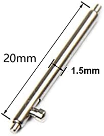Sankel 20mm Quick Release Spring Bars Pins,4PCS Stainless Steel Watch Replacement Band Spring Bars Strap Link Pins Diameter 1.5mm + Spring Bar Tool for Samsung Galaxy Watch 4/Active 2/Galaxy 42mm