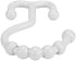 Amazer Plastic Shower Curtain Hooks, Shower Curtain Hooks Rings, Double Shower Curtain Hooks, Shower Hooks for Shower Curtain, White Shower Curtain Hooks for Curtain&Liner Bathroom- 12 Pcs