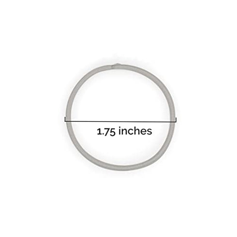 Heliums Beige Blonde Thin 2mm Hair Elastics, Color Match Hair Ties for Fine Hair, 1.75 Inch Standard Size - 40 Count
