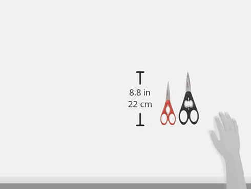 Cuisinart C77-2PSHR8B7R Classic Shears 2-Piece Set, 8" Black and 7" Red