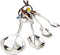 Ganz 4-Piece Set, Birds Measuring Spoon, One Size, silver