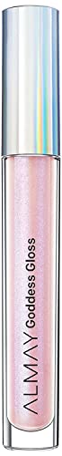 Lip Gloss by Almay, Non-Sticky Lip Makeup, Holographic Glitter Finish, Hypoallergenic, 200 Angelic, 0.9 Oz