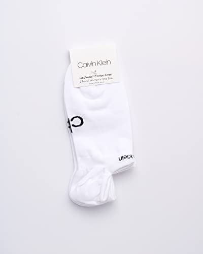 Calvin Klein Women's Socks - Coolmax Lightweight Athletic No-Show Ankle Socks (2 Pair/4 Pair)