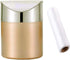 Mini Countertop Brushed Stainless Steel Swing Lid Trash Can Set, Come with Trash Bag, 1.5 L / 0.40 Gal , Multiple Color Options, Golden